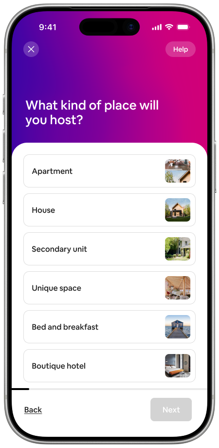 Host calendar on iPhone